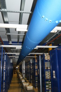 Clarks shoes Distribution warehouse Fabric Ducting 