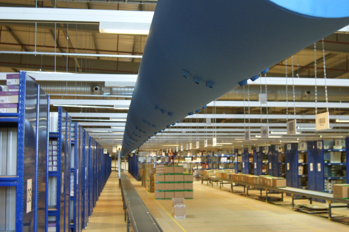 Clarks shoes Distribution warehouse Fabric Ducting